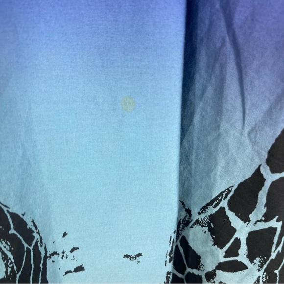 Odille x Anthropologie Archive Giraffe Print Midi Skirt W/Tie In Blue Size 2 - Picture 5 of 8